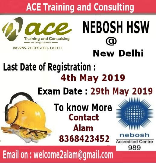 Nebosh Hsw Training in Delhi